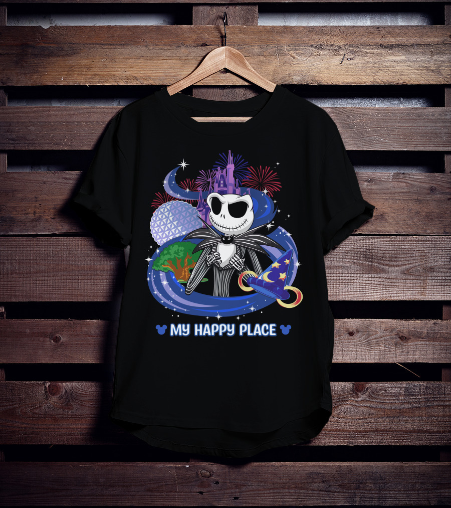 My Happy Place Jack Castle Fireworks Magic Hat T-Shirt