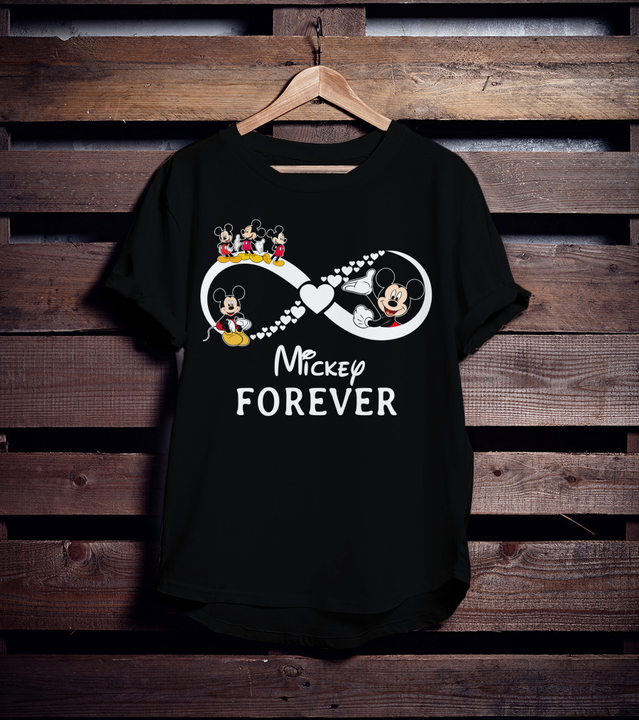 Mickey Forever Infinity Hearts T-Shirt