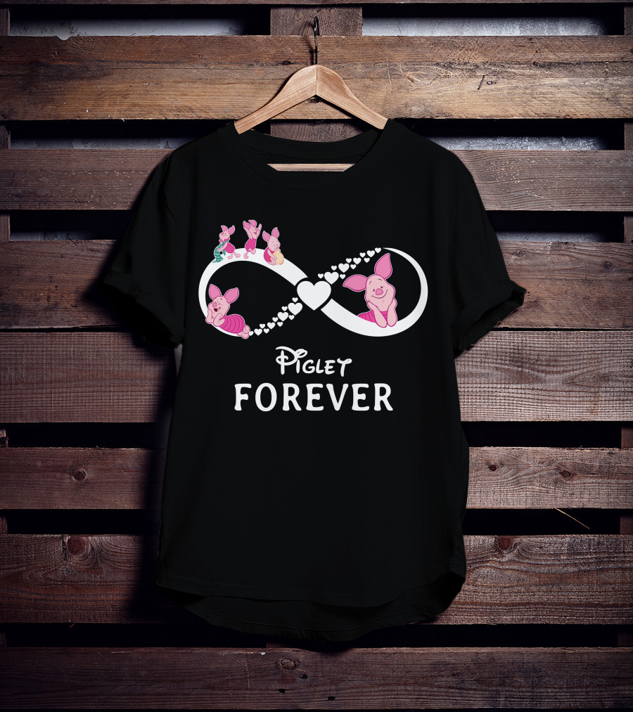 Piglet Forever Infinity Heart T-Shirt