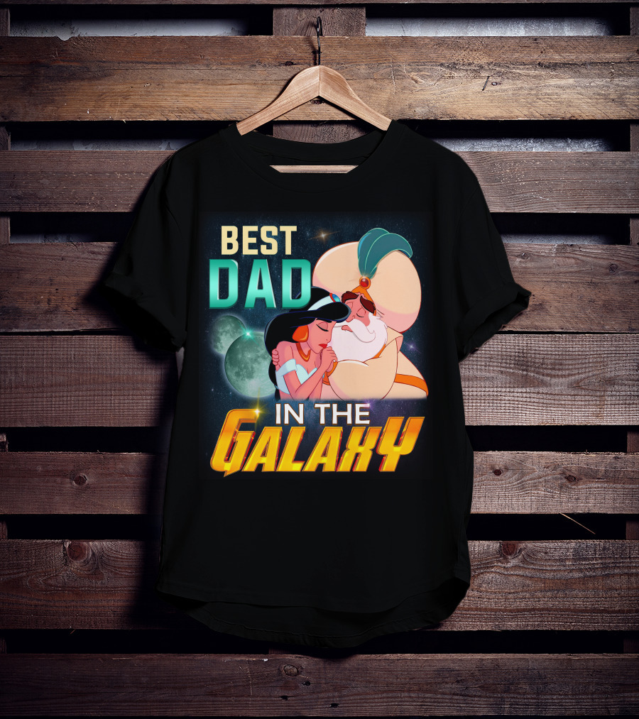 Best Dad In The Galaxy Jasmine And Her Father T-Shirt
