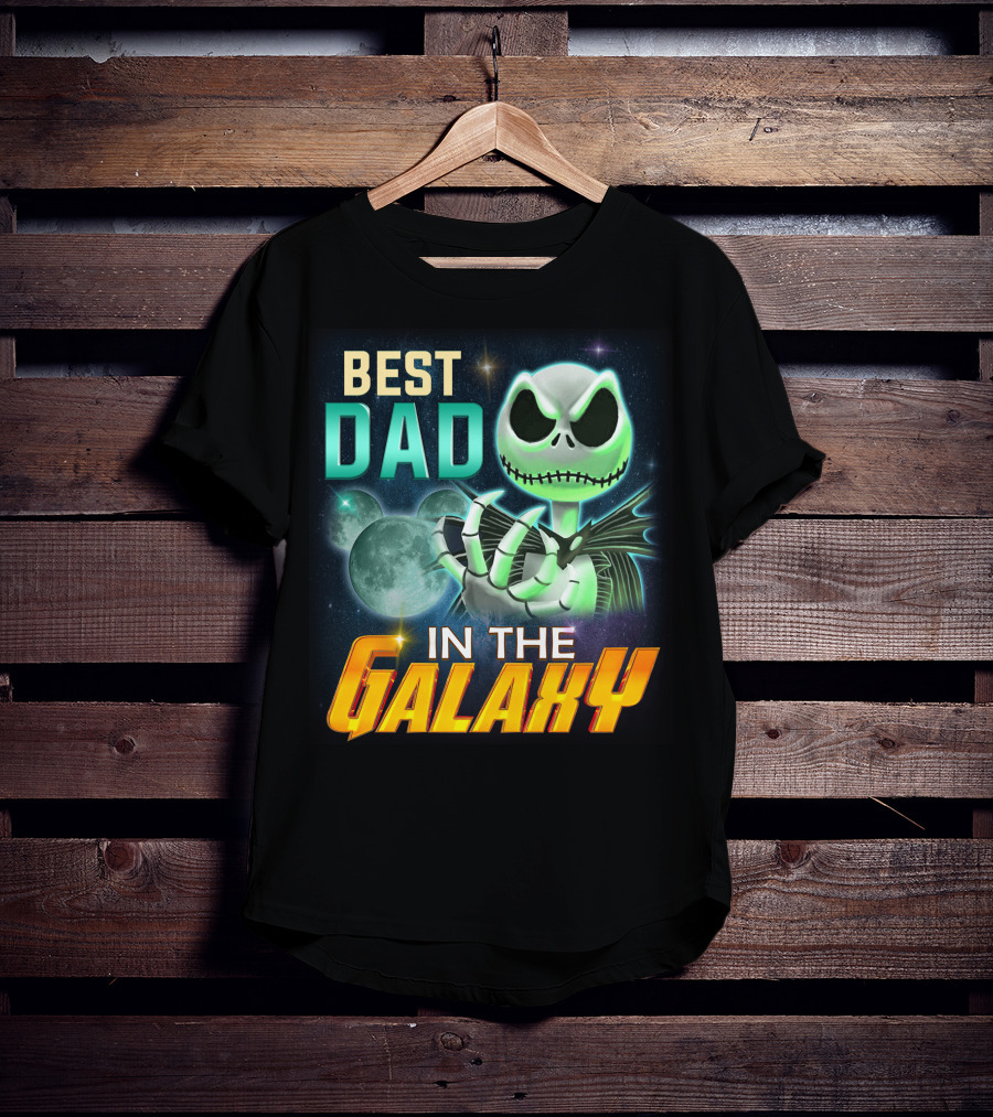 Best Dad In The Galaxy Jack Skellington T-Shirt