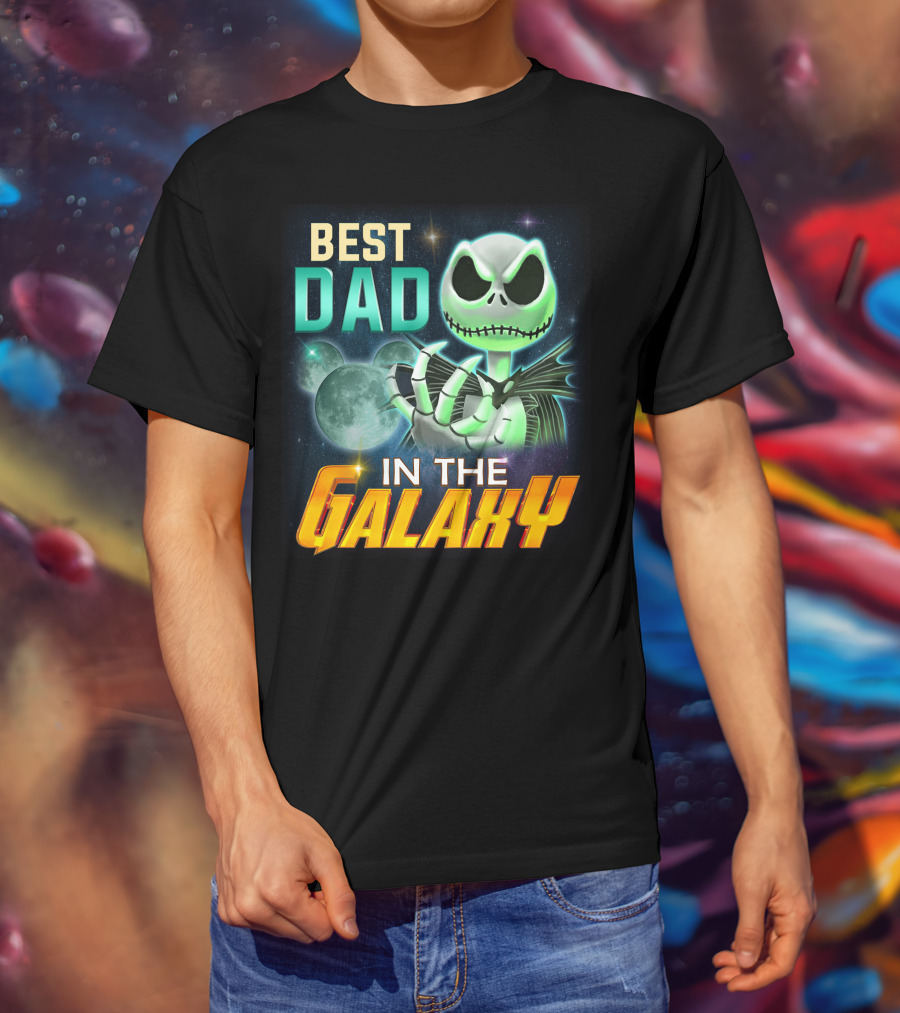 Best Dad In The Galaxy Jack Skellington T-Shirt