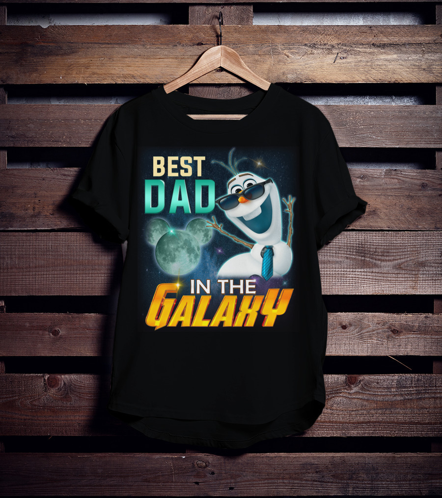 Best Dad IN The Galaxy Olaf T-Shirt