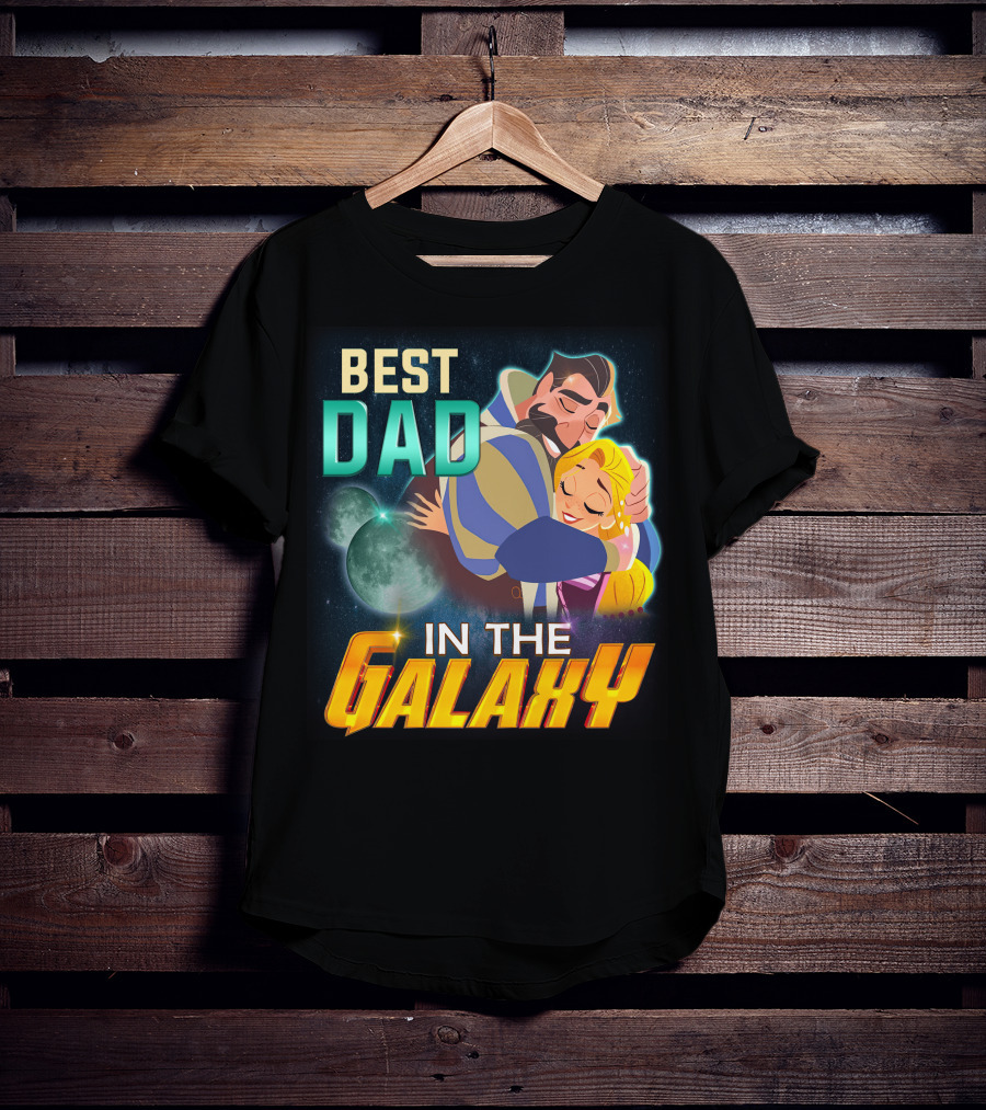 Best Dad Rapunzel IN The Galaxy T-Shirt