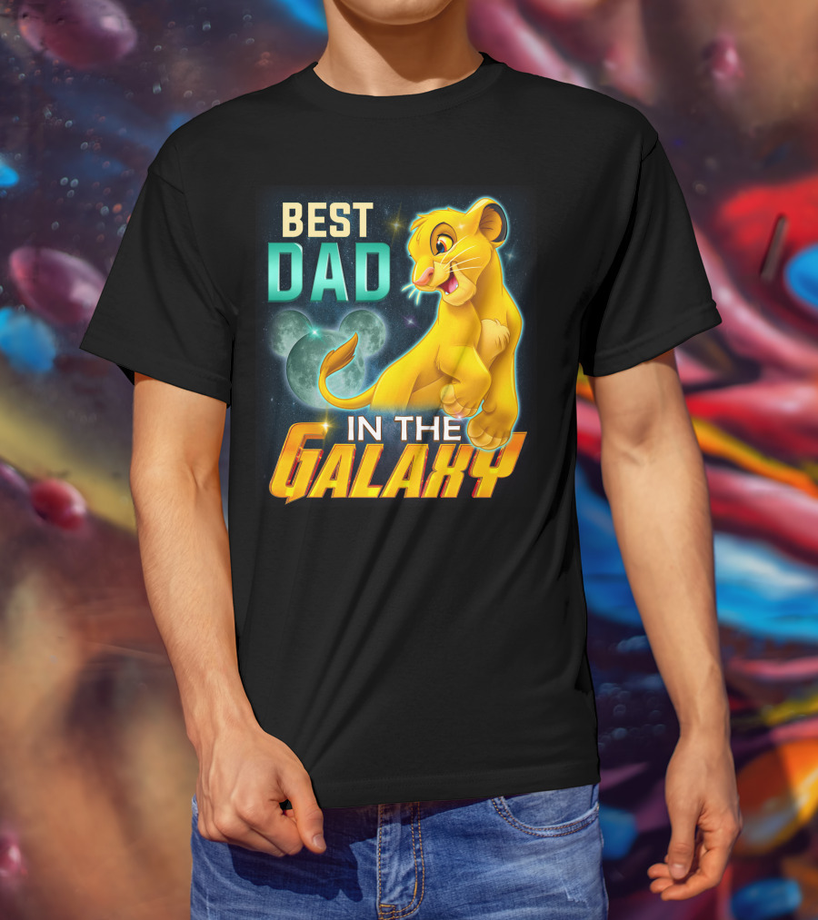 Best Dad IN The Galaxy Simba T-Shirt