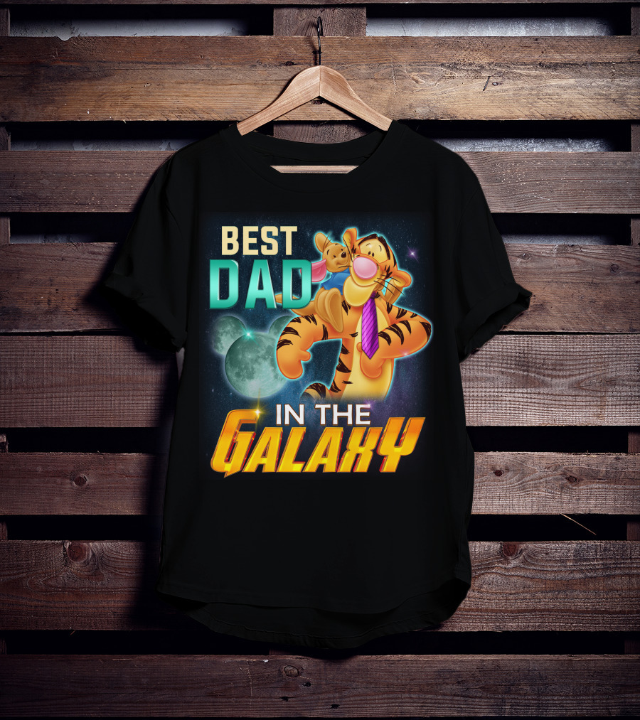 Best Dad Tigger IN The Galaxy T-Shirt
