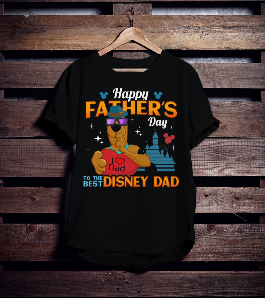 Happy Father's Day Scooby Doo I Love Dad To The Best Disney Dad T-Shirt