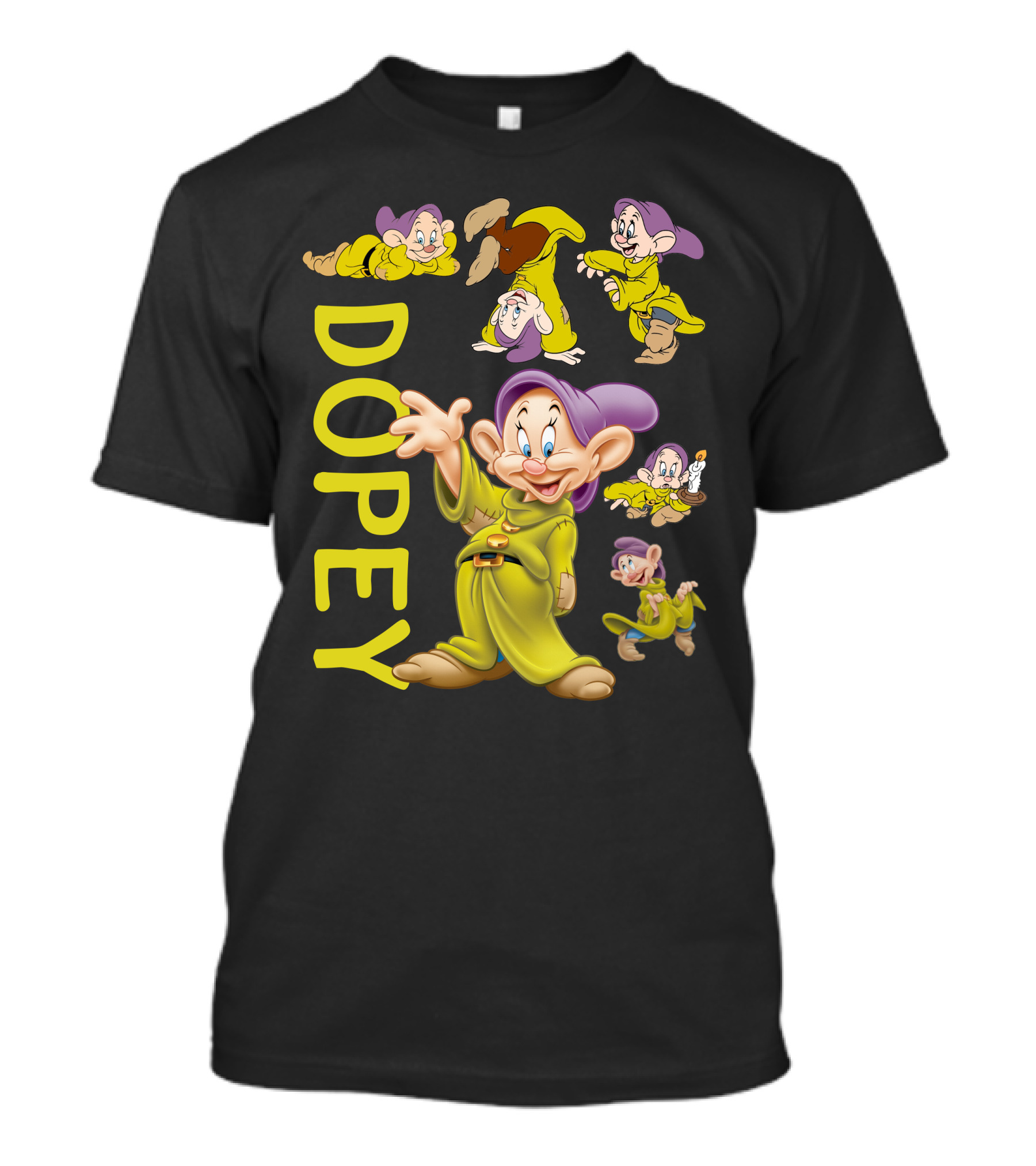 Dopey Disney Character Fun Poses Collection T-Shirt