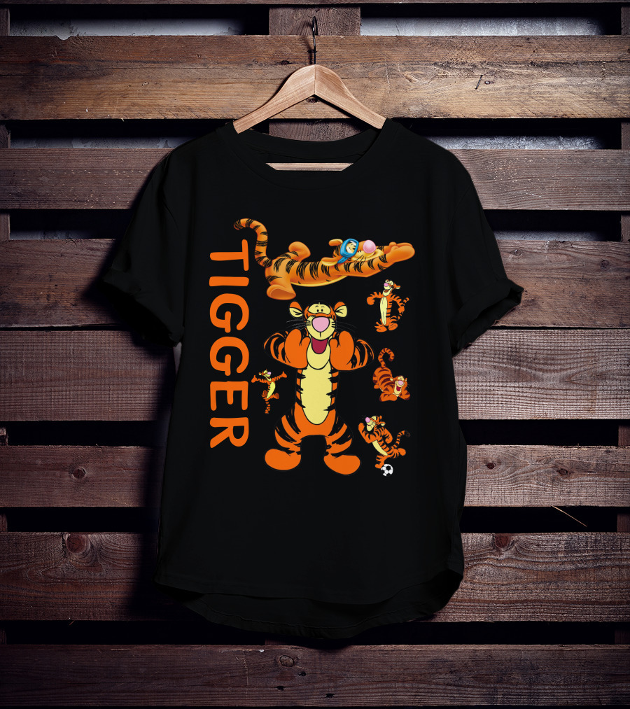 Tigger Playful Energetic Poses Collection T-Shirt