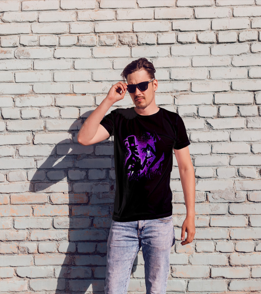 Dr. Facilier Shadow Silhouette Purple Magic Card Tarot T-Shirt