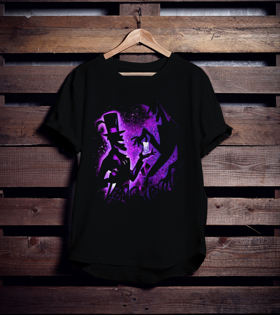 Dr. Facilier Shadow Silhouette Purple Magic Card Tarot T-Shirt