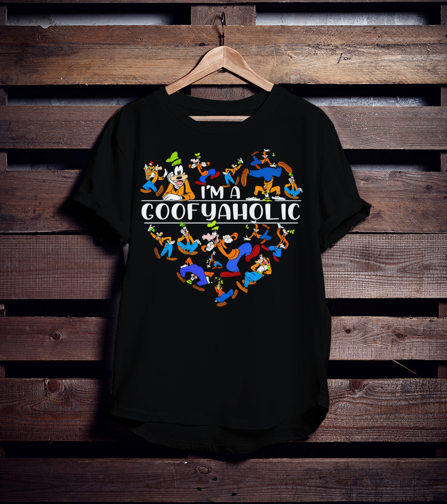 I'm A Goofyaholic Disney Goofy Character Heart T-Shirt