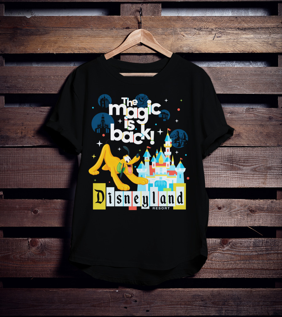 The Magic Is Back Disneyland Resort Pluto T-Shirt