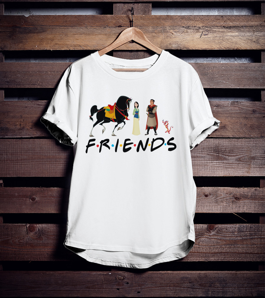 Mulan Characters Friends Style T-Shirt