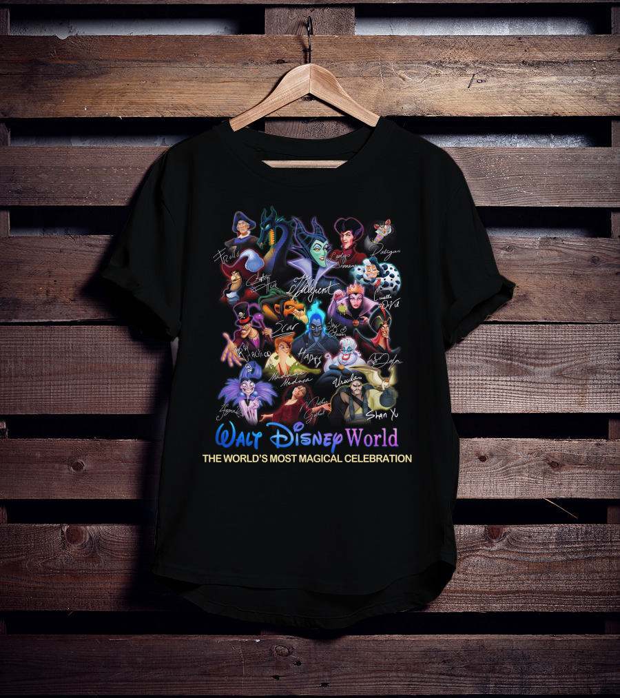 Walt Disney World Villains The World's Most Magical Celebration T-Shirt