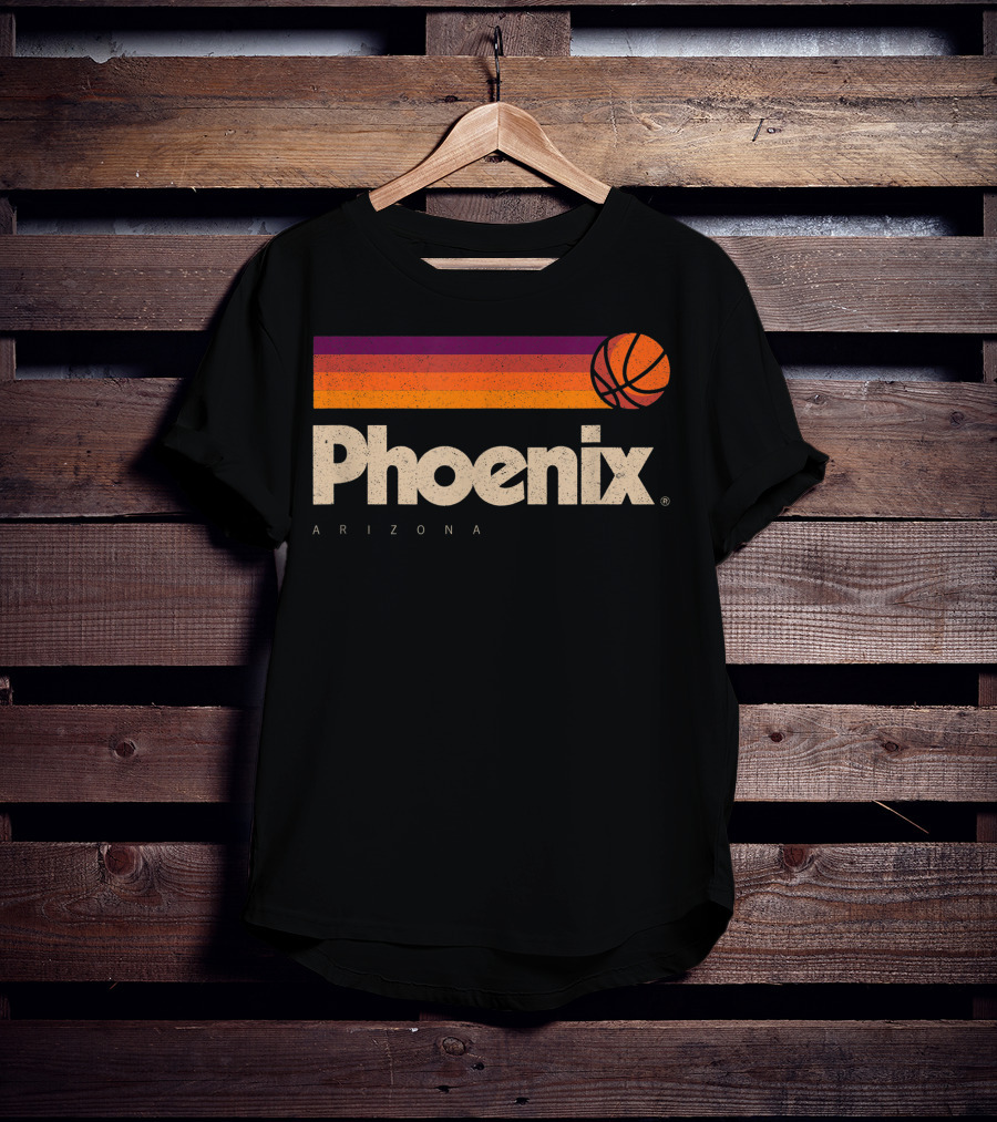Phoenix Arizona Basketball Retro Style T-Shirt