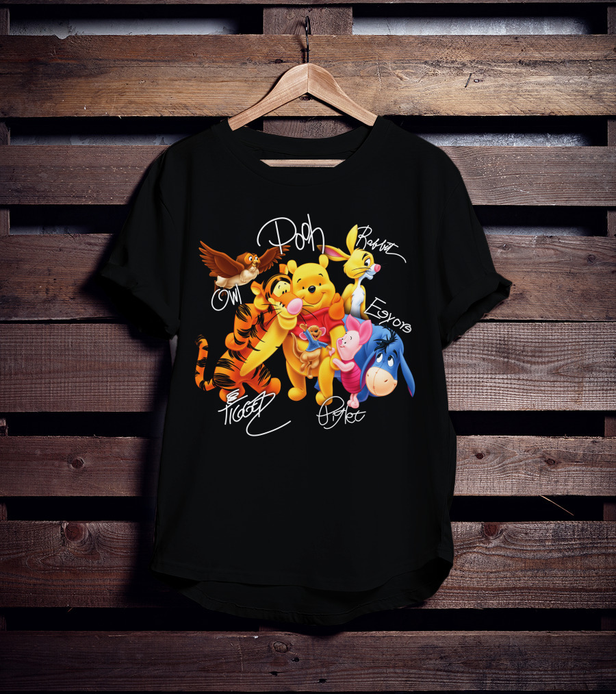 Pooh Tigger Piglet Eeyore Owl Rabbit T-Shirt