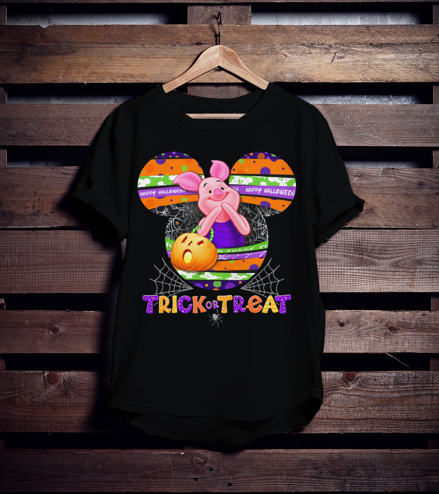Happy Halloween Piglet Trick Or Treat T-Shirt