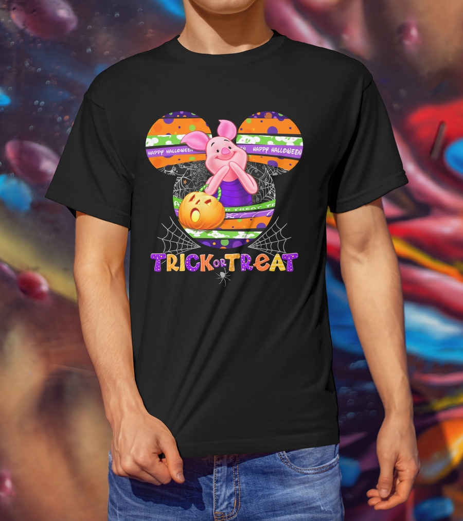 Happy Halloween Piglet Trick Or Treat T-Shirt