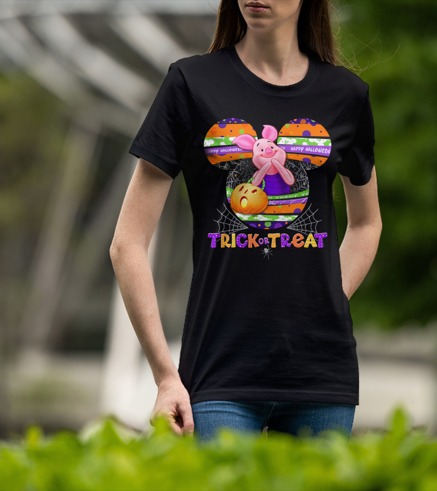 Happy Halloween Piglet Trick Or Treat T-Shirt