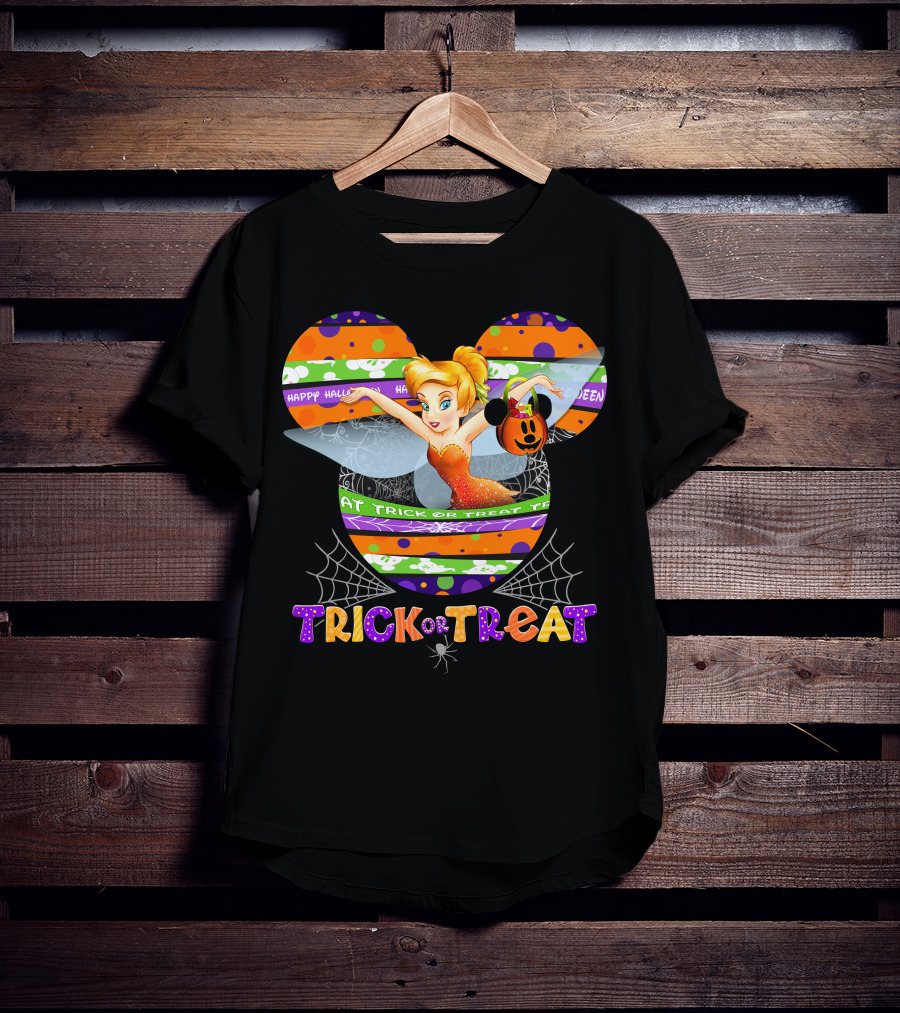 Tinker Bell Happy Halloween Trick Or Treat T-Shirt