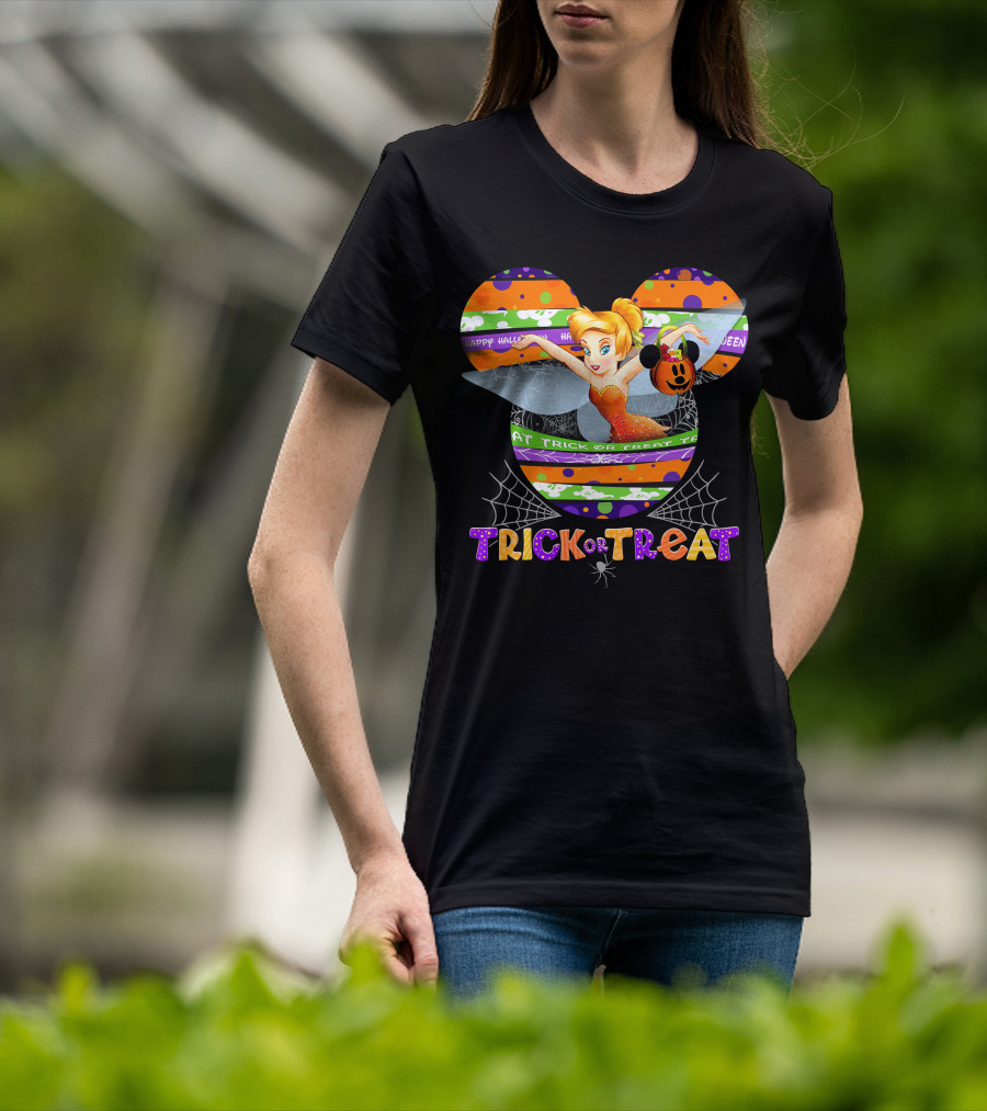 Tinker Bell Happy Halloween Trick Or Treat T-Shirt