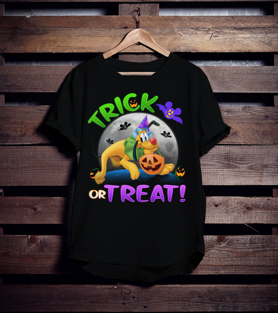 Trick Or Treat Pluto Halloween Disney T-Shirt