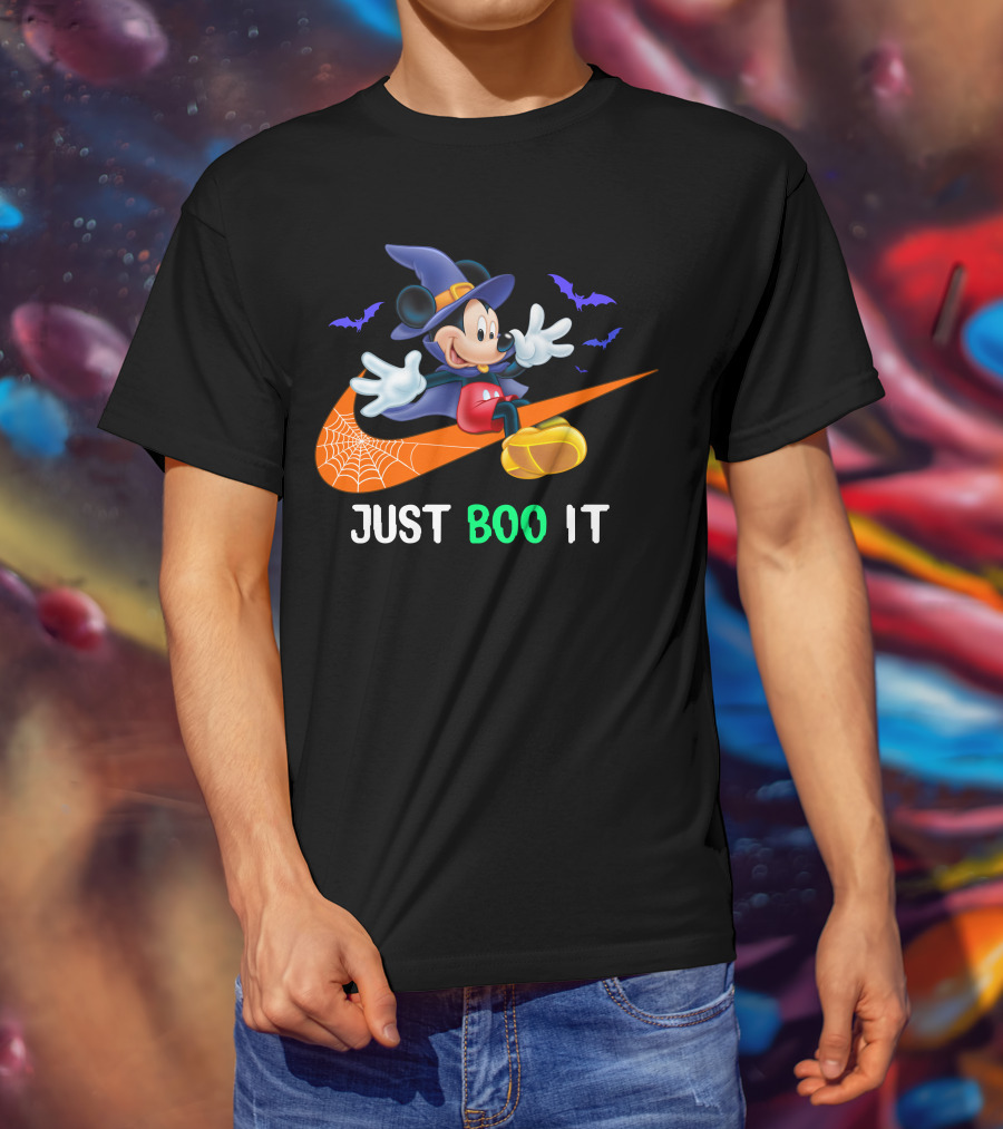 JUST BOO IT Mickey Witch Halloween T-Shirt