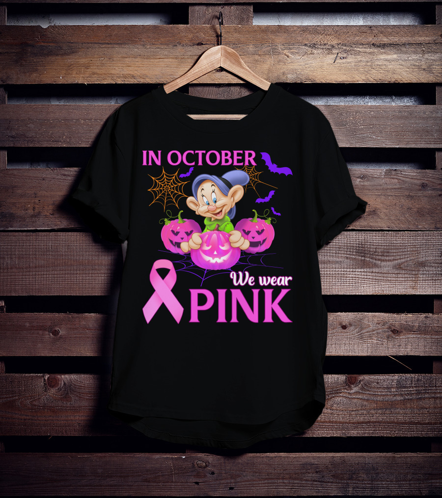 In October We Wear Pink Dopey T-Shirt
