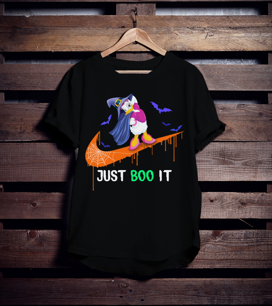 Daisy Witch Just Boo It Halloween Nike Style T-Shirt