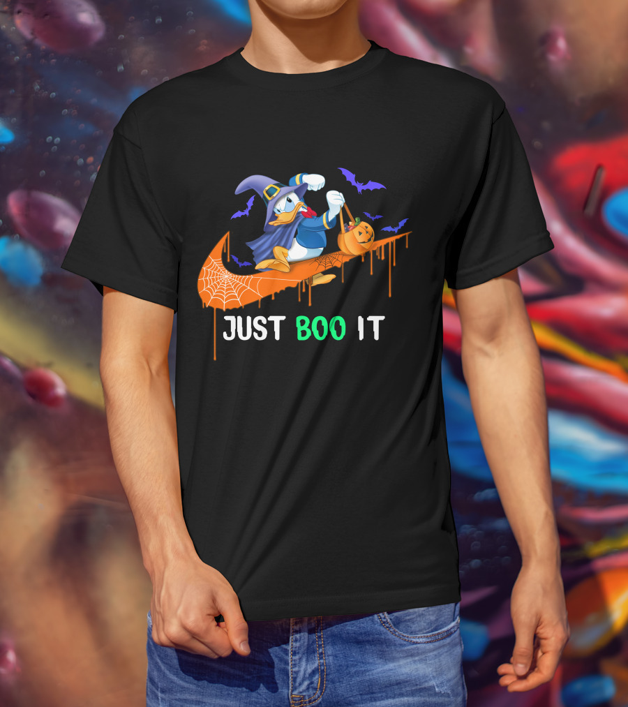 Just Boo It Donald Halloween Nike Theme T-Shirt