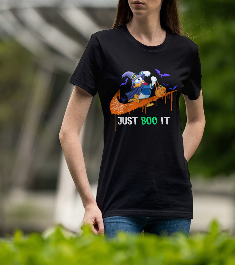 Just Boo It Donald Halloween Nike Theme T-Shirt