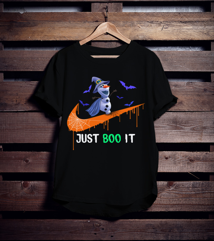Just Boo It Olaf Nike Halloween Bats T-Shirt