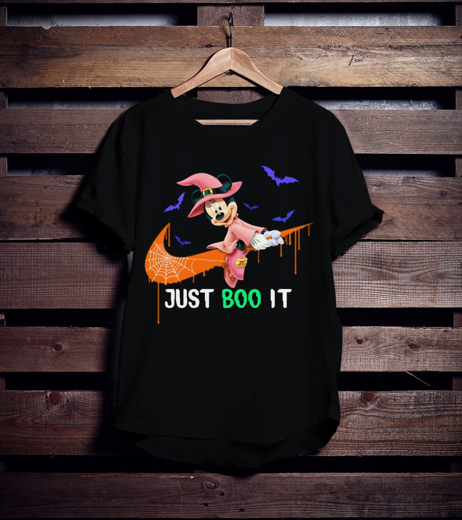 Just Boo It Minnie Halloween Witch Nike T-Shirt