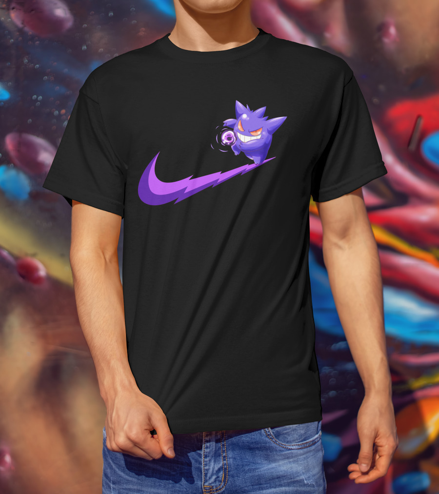 Gengar Ghost Type Nike Crossover T-Shirt