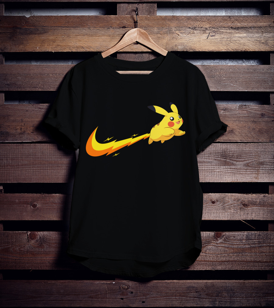 Pikachu Lightning Bolt Power Jump T-Shirt