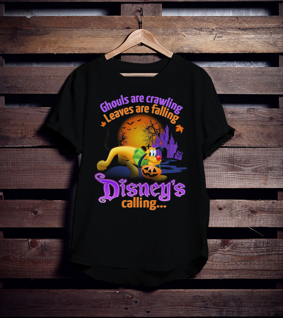 Ghouls Are Crawling Disney's Calling Pluto Halloween T-Shirt