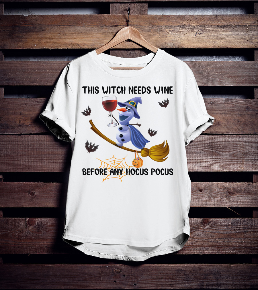 This Witch Needs Wine Before Any Hocus Pocus T-Shirt