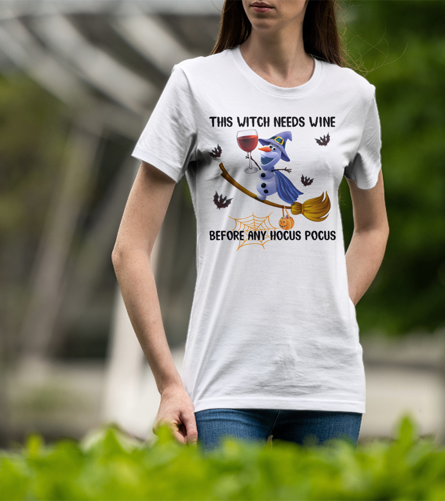 This Witch Needs Wine Before Any Hocus Pocus T-Shirt