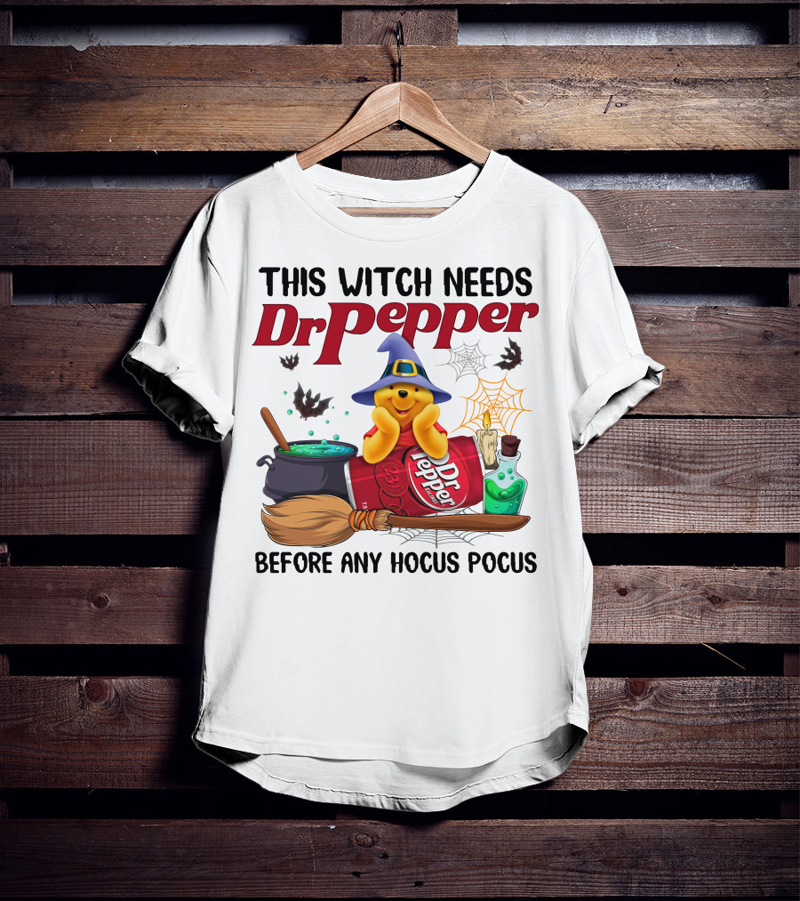 This Witch Needs Dr Pepper Before Any Hocus Pocus Pool T-Shirt