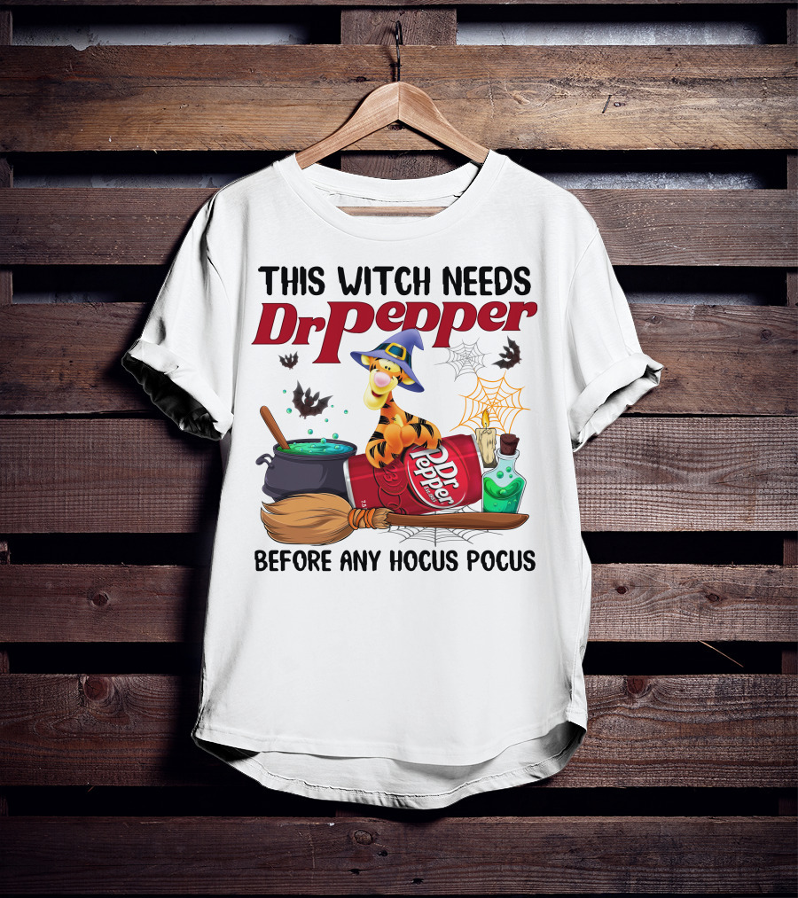 This Witch Needs Dr Pepper Before Any Hocus Pocus T-Shirt