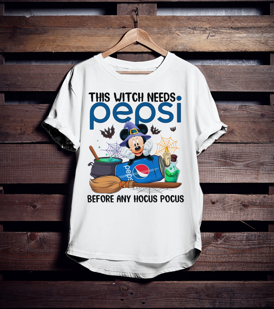 This Witch Needs Pepsi Before Any Hocus Pocus T-Shirt