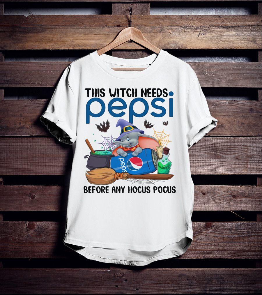This Witch Needs Pepsi Dumbo Before Any Hocus Pocus T-Shirt