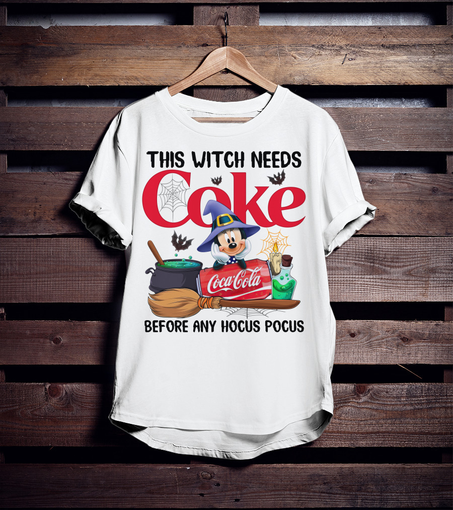 This Witch Needs Coke Coca-Cola Before Any Hocus Pocus T-Shirt