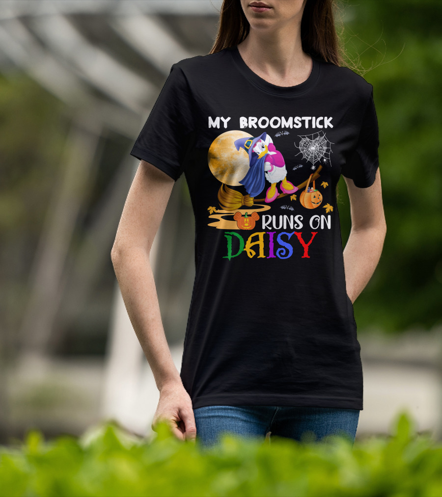 My Broomstick Runs On Daisy T-Shirt