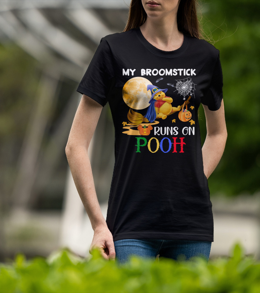 My Broomstick Runs On Pooh T-Shirt