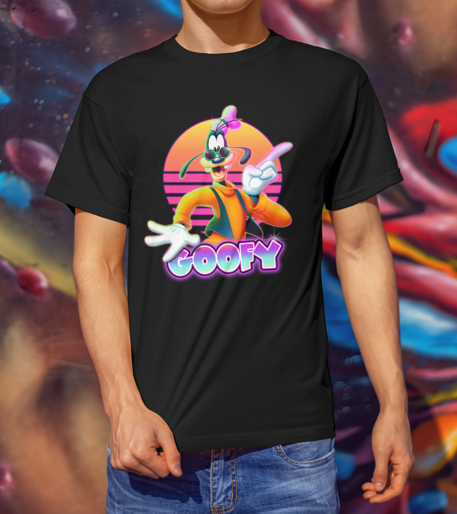 Goofy Retro 80S Sunset Aesthetic T-Shirt