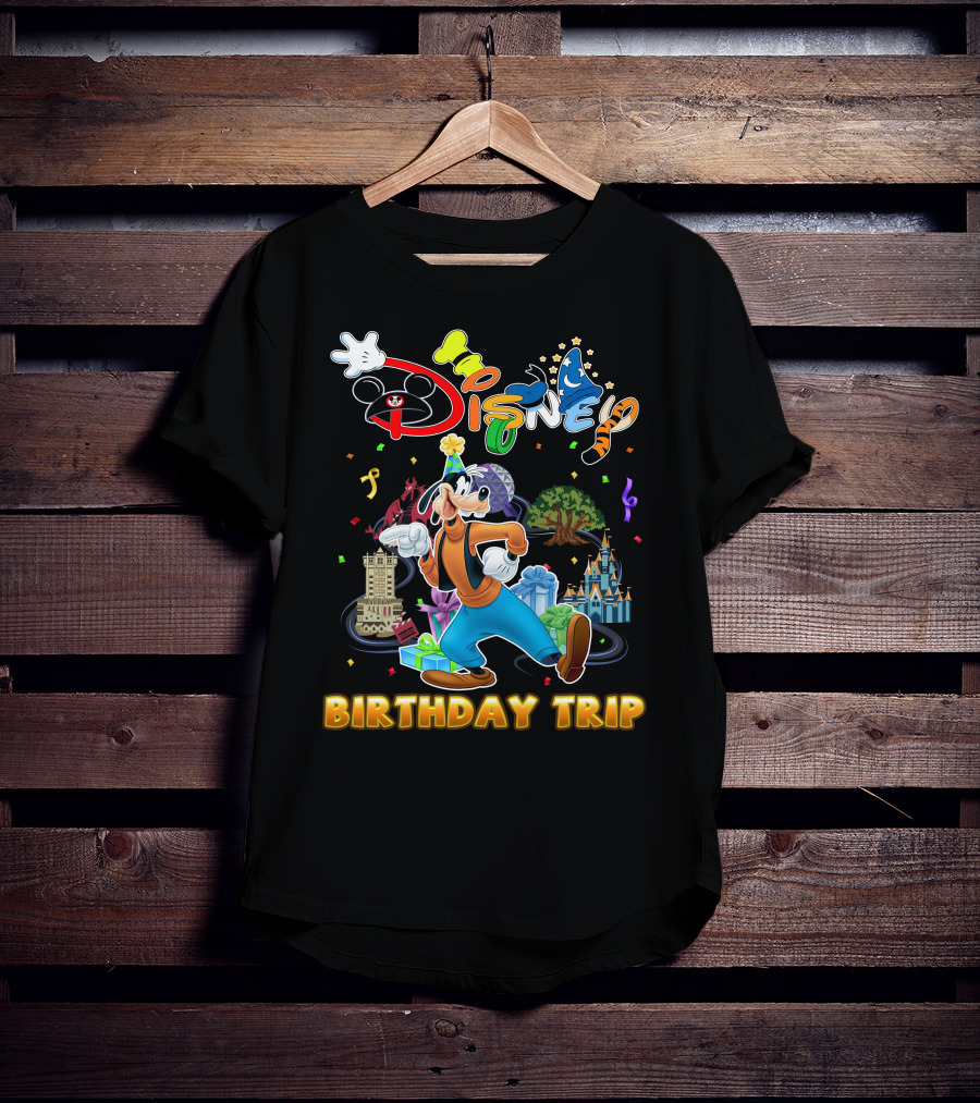 Disney Goofy Birthday Trip Adventure T-Shirt