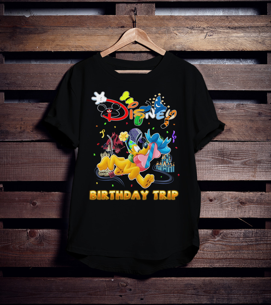Disney Pluto Birthday Trip Celebration Adventure T-Shirt