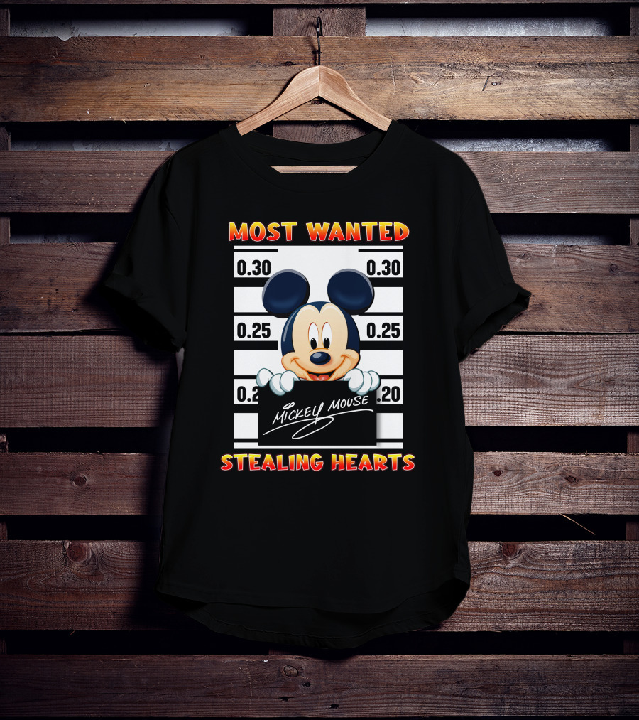 Most Wanted Mickey Mouse Stealing Hearts T-Shirt